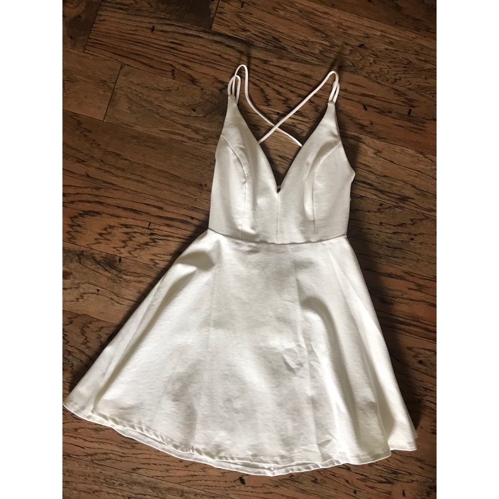 Strappy white dress